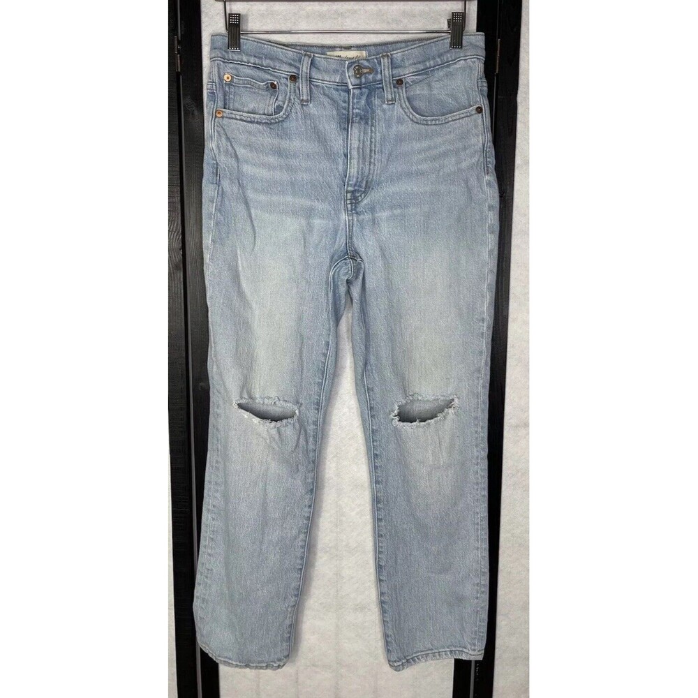Madewell The High Rise Slim Boy Jean. Size: 27 Distressed